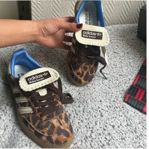 adidas Shoes - Adidas Safari Print Sneakers with Blue Accents